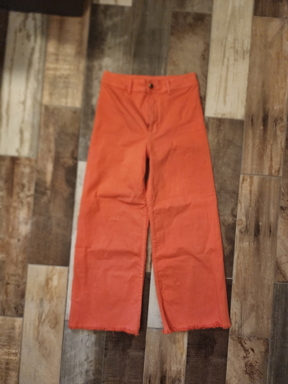 Billabong Orange Wide-Leg Chinos Size 28